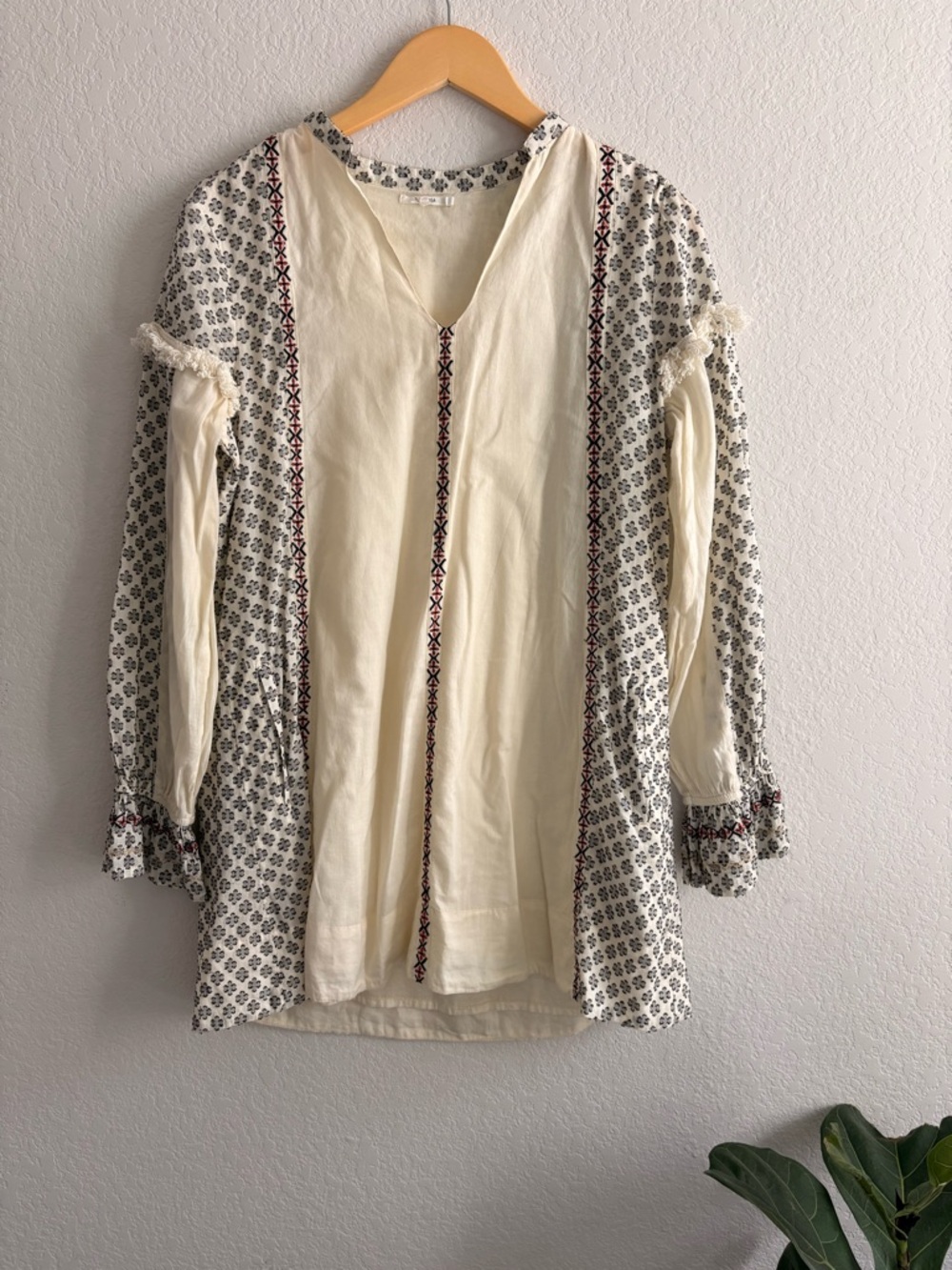 Tularosa Women embroidered dress small folk artisan romantic boho festival indi